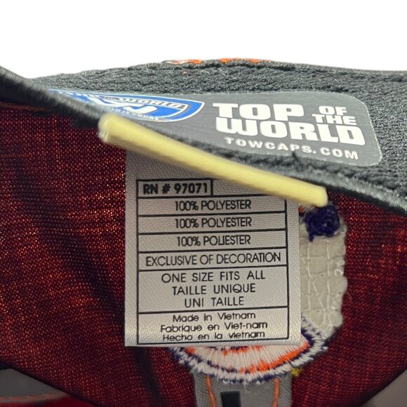 Clemson Tigers Baseball Hat Men OSFA Top of the World Memory Fit New Without Tag - Picture 8 of 9